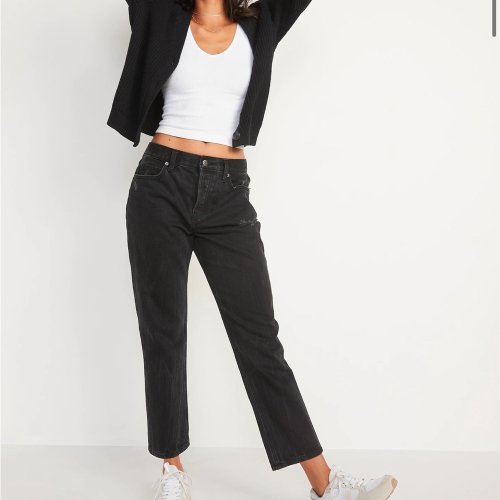 High Rise Straight Leg Jeans C34